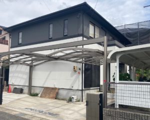 東郷町 H様邸 屋根外壁塗装リフォーム／ウッドデッキ解体撤去・カーポート屋根取替新設工事